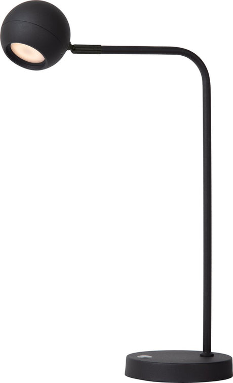Lucide comet - ładowalna lampa biurkowa - akumulator - LED 3 stepdim - 1x3w 2700k - czarny