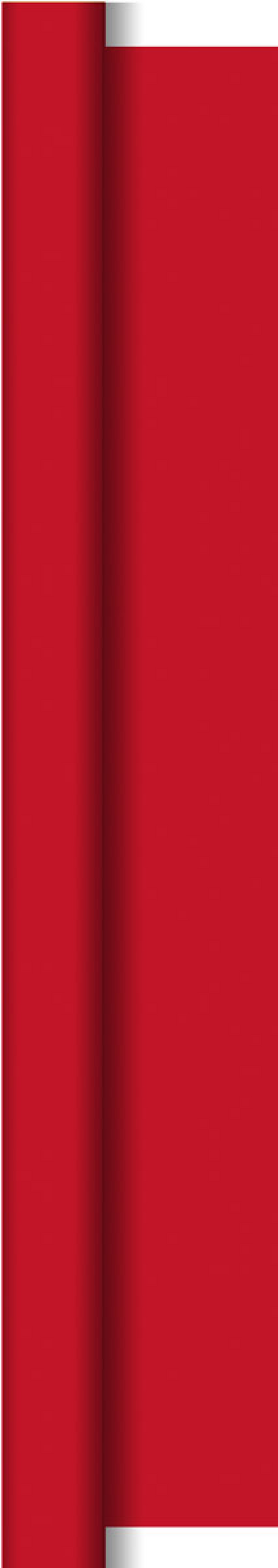 Duni silk tafellaken op rol red 118x500cm