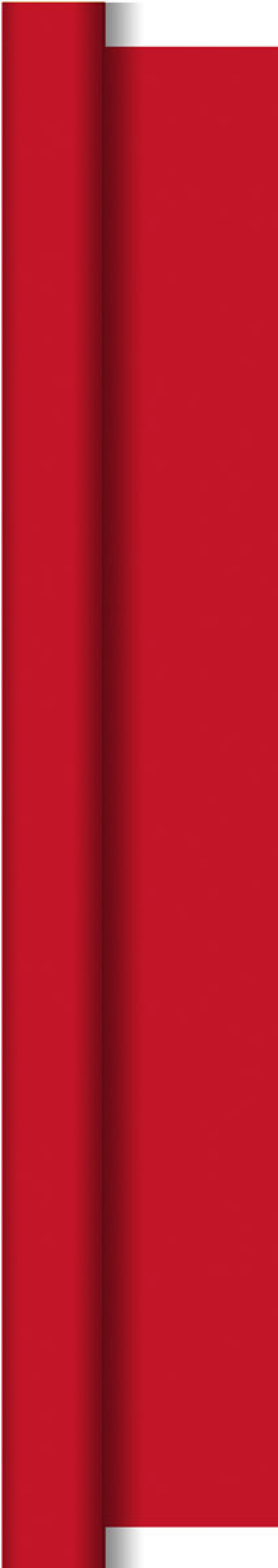 Duni silk tafellaken op rol red 118x500cm