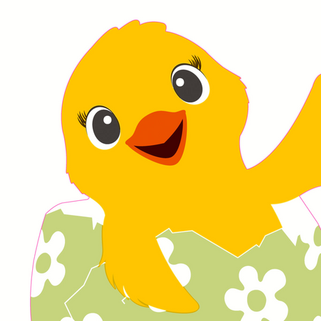 Duni silhouettes servetten happy chicken 3-laags 33cm