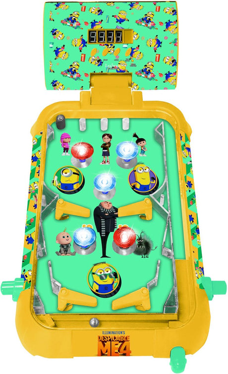 Lexibook the minions elektroniczny flipper stołowy ze świetnym designem, dźwiękami, oświetleniem i cyfrowymi zapisami, aby grać sam lub rzucać wyzwanie znajomym.