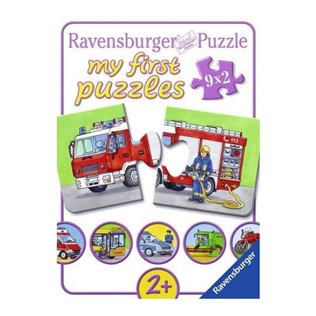 Ravensburger moje pierwsze puzzle pojazdy 9x2szt