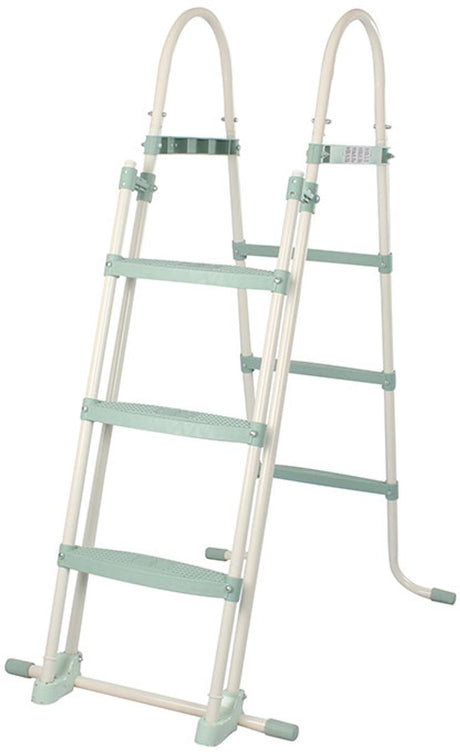 Artykuły do pływania - schody do basenu - schody do basenu ramowe - zielone - 107 cm