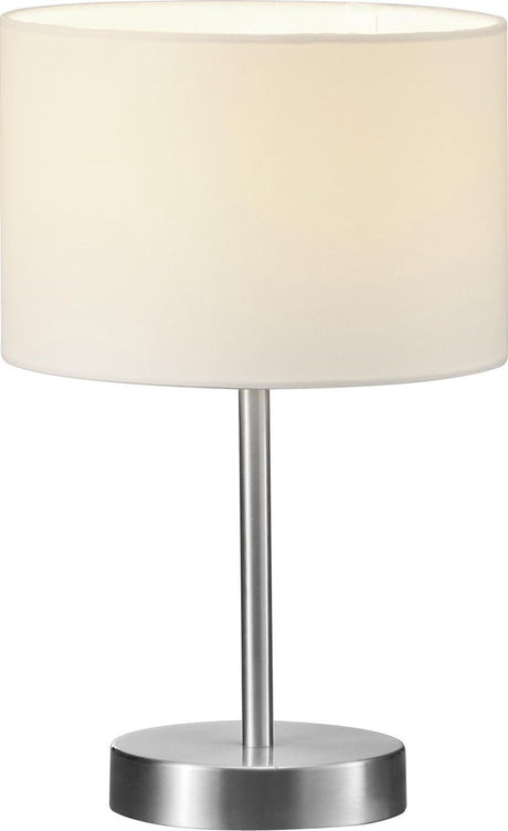 Trio hotel - lampa stołowa - nikiel matowy - wył. 1x e14 4,9 w - włącznik sznurkowy