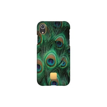 Happy Plugs Etui na iPhone'a XR z motywem pawia