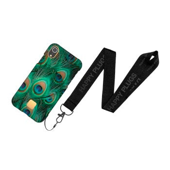 Happy Plugs Etui na iPhone'a XR z motywem pawia