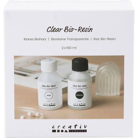Firma Creativ https: www.cchobby.nl transparent-bio-resin-clear-2x150-ml-1-box