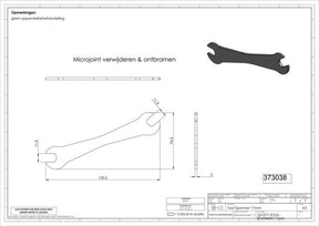 Niemarkowy klucz płaski GRS 11-11mm