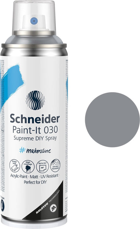 Schneider artykuły papiernicze schneider spray can paint - paint-it 030 - farba w sprayu do samodzielnego montażu - farba akrylowa - 200ml - lakier bezbarwny błyszczący - s-ml03050491