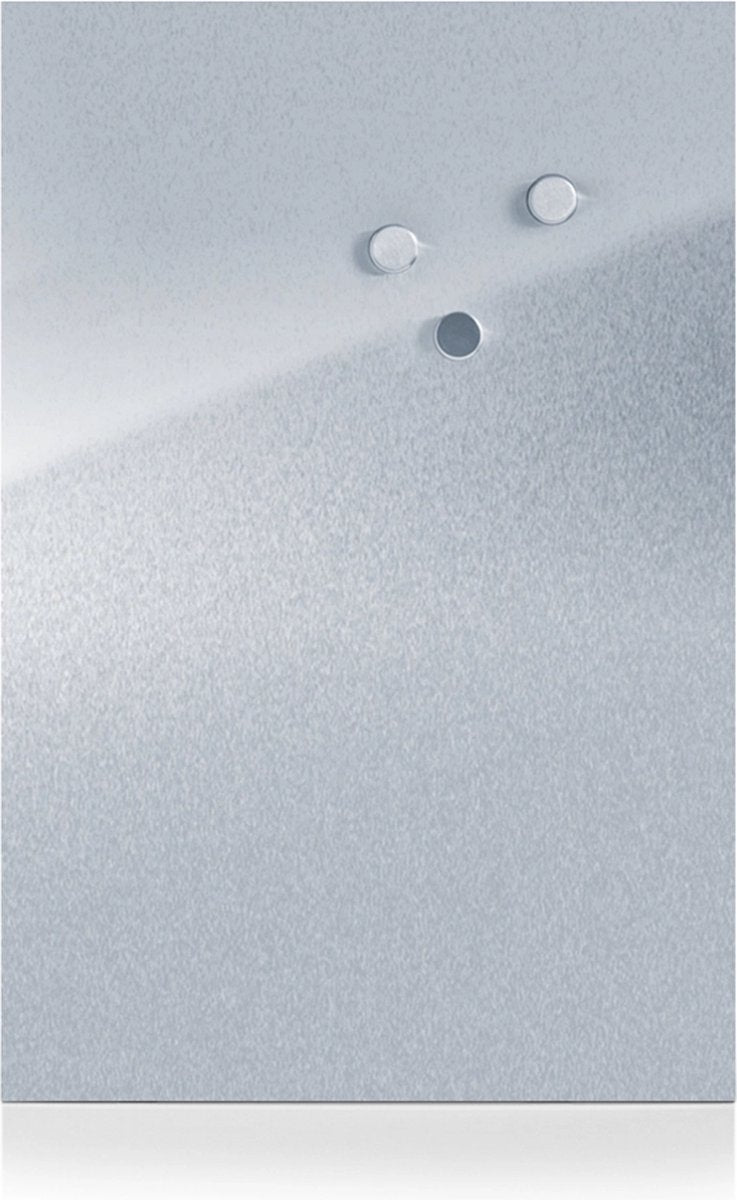Zeller magneetbord metaal present - zilver - magnetisch