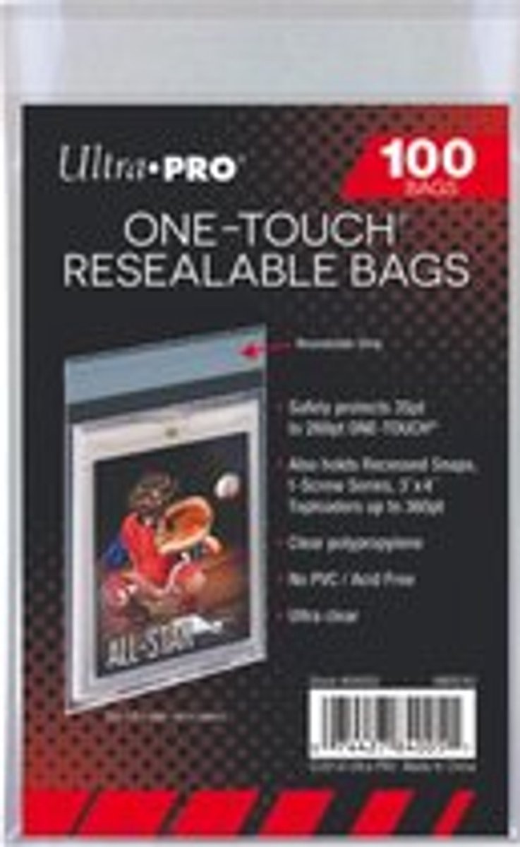 Ultra pro one-touch resealable bags 100 stuks