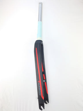 Widelec 28 1 1 8 carbon s-8500 czarny czerwony