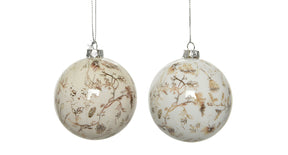 Kerstbal foam shiny 2kl.ass - dia8cm - assortie