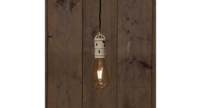 Solar retro lamp oud wit 6x19,5cm