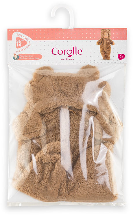 Kostium dla lalki Corolle kostium niedźwiedzia brunatnego, miękki kombinezon 36 cm.
