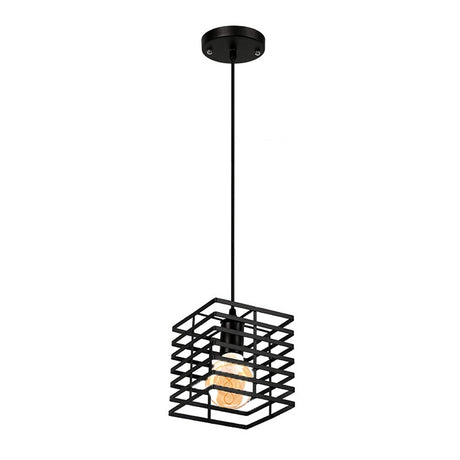 Industrialna lampa wisząca Homestyle pro mk015-b 15x18 cm czarna, metalowa