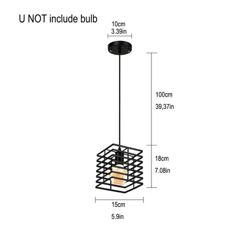 Industrialna lampa wisząca Homestyle pro mk015-b 15x18 cm czarna, metalowa
