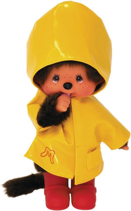 Bandai - monchhichi - monchhichi pluche gewaxt geel - iconisch apenpluche uit de jaren 80 - zacht pluche 20 cm voor kinderen en volwassenen - speelgoed kind 2 jaar en + - se22117
