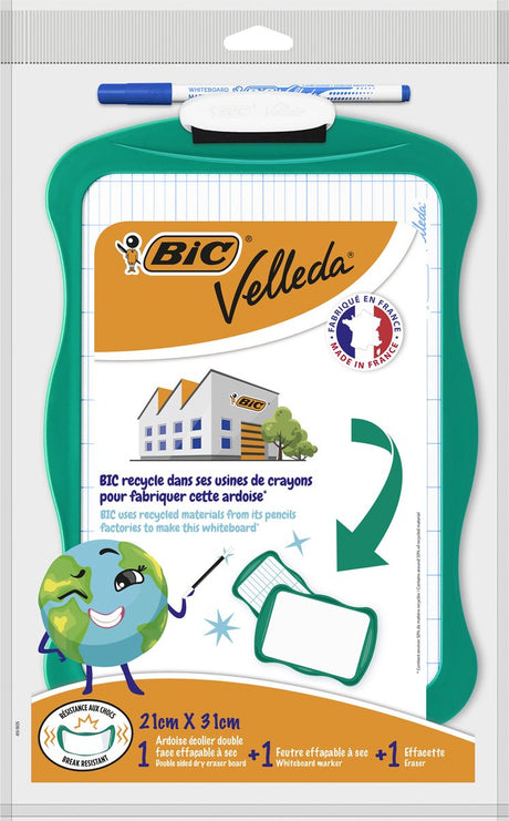Tablica suchościeralna Bic 21x31 z markerem i gumką