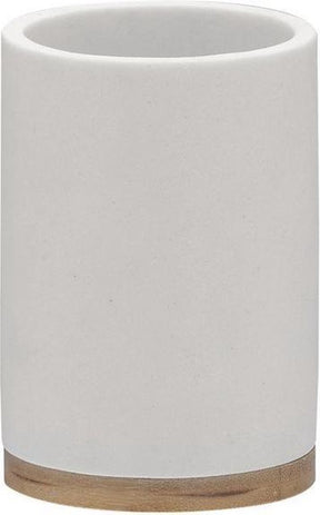 Sealskin grace - tandenborstelbeker vrijstaand - wit