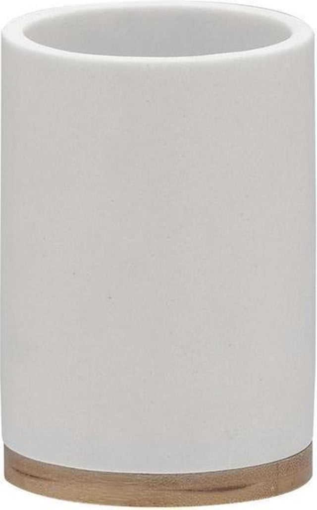 Sealskin grace - tandenborstelbeker vrijstaand - wit