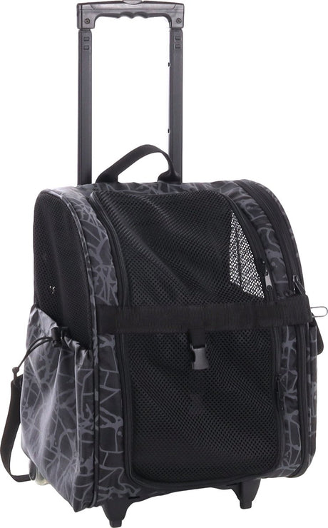 Wózek dla psa Flamingo smart city - czarny - 32 x 29 x 52 cm