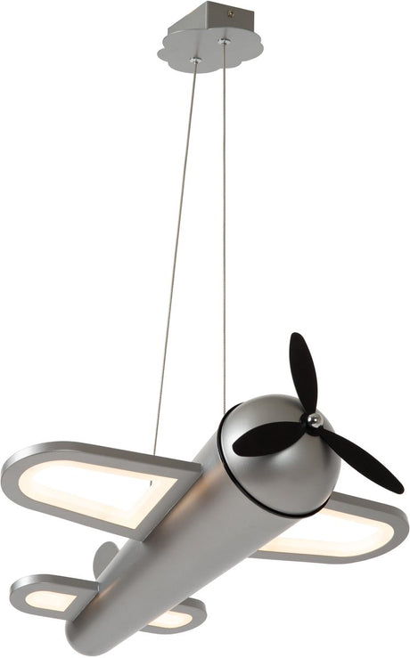 Lucide hodowca - lampa wisząca do pokoju dziecięcego - LED - 1x28w 2500k - żelazo szare