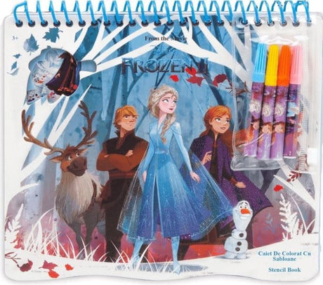 Kolorowanka Van der Doelen Disney Frozen2 z szablonem i naklejkami, 5 części