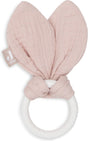 Jollein bijtring siliconen bunny ears - wild rose