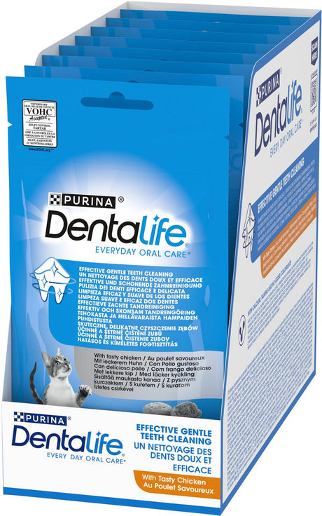 Dentalife codzienna pielęgnacja jamy ustnej - przekąski dla kotów - kurczak - 8 x 40 g