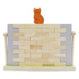 Houten blokken muur balansspel, 44dlg.