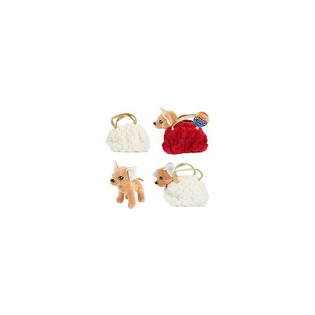 Toi-toys toi zabawki pluszowy pies chihuahua w błyszczącej torebce 24x13x20cm