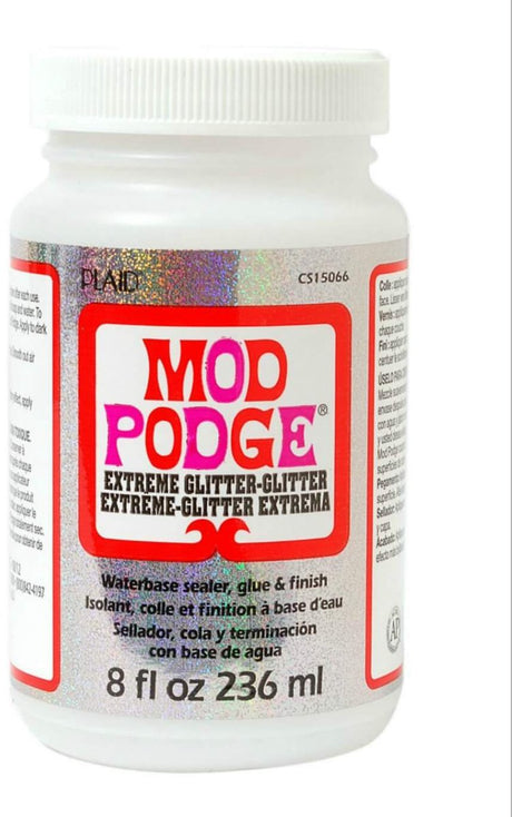 Mod podge Extreme Glitter - klej do decoupage, uszczelniacz i lakier w jednym - 236ml