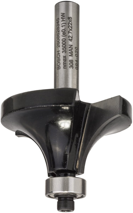 Bosch - frezy do profili zaokrąglonych 8 mm, r1 15 mm, l 22 mm, g 66 mm