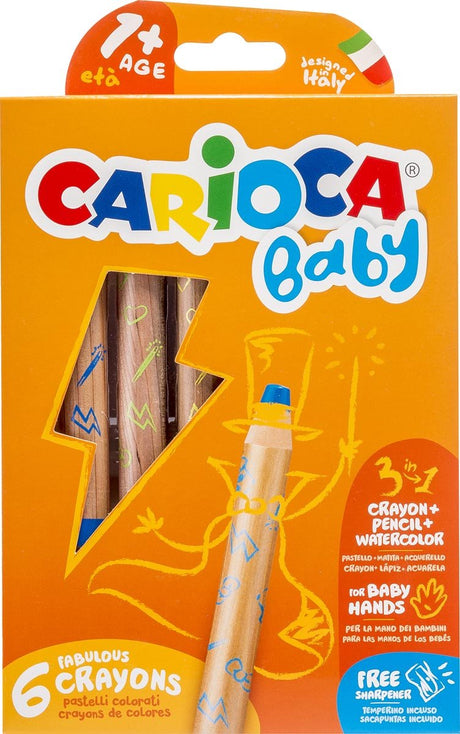 Carioca baby 1+ 3w1 kredki jumbo 6