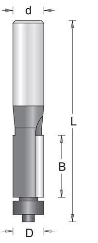 Akcesoria Hikoki Frez krawędziowy Hikoki 12,7mm wał=8mm+łożysko