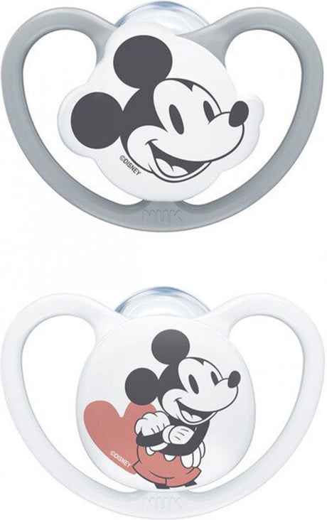Nuk zestaw 2 smoczków Space Mickey - 6-18 miesięcy