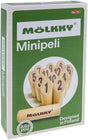 Taktyka mölkky mini - gra w łapanie i rzucanie - oryginalna fińska drewniana gra w rzucanie w małym rozmiarze - trwałe drewno brzozowe - z bezpłatną aplikacją do punktacji