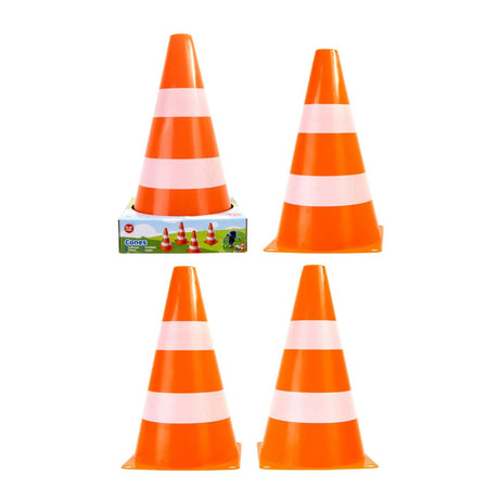 Pachołki drogowe Playfun 4 sztuki 13,5x13,5x24cm