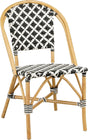 Mica decorations tuinstoel mandox - 51x57x90 cm - rotan - wit