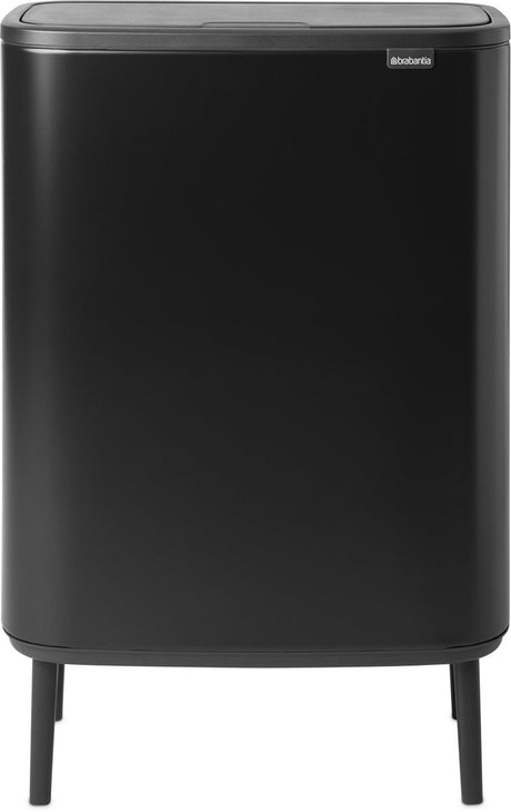 Kosz na śmieci Brabantia Bo Touch Hi - 60 litrów - 1 komora - czarny mat