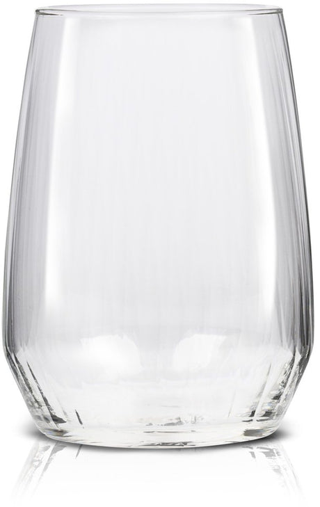 Alpina drinkglazen set 4 stuks – waterglazen ca. 44cl – glas voor water, sap en dranken – drinkglazen geschikt voor vaatwasser – glazen set ideaal voor dagelijks gebruik – transparant glas
