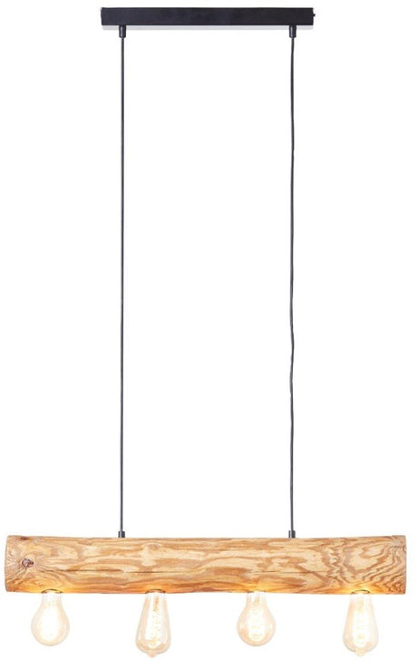 Brilliant trabo - lampa wisząca - szerokość 70 cm - e27 max 4x25w - drewno