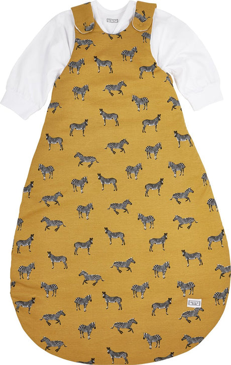 Meyco baby zebra zwierzęcy śpiwór dziecięcy okrągły dwuczęściowy - miodowo-złoty - 80 86 - 2,5 tog