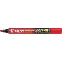 Marker permanentny pilot 400 w kształcie dłuta czerwony
