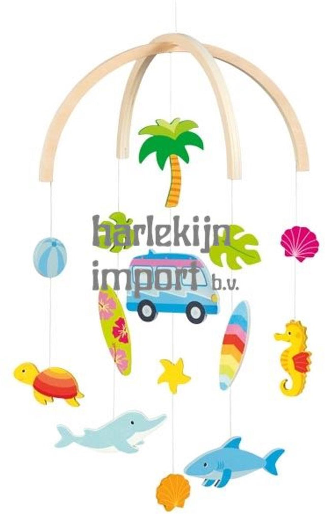 Mobil Goki - surfer - 25x30cm - drewno