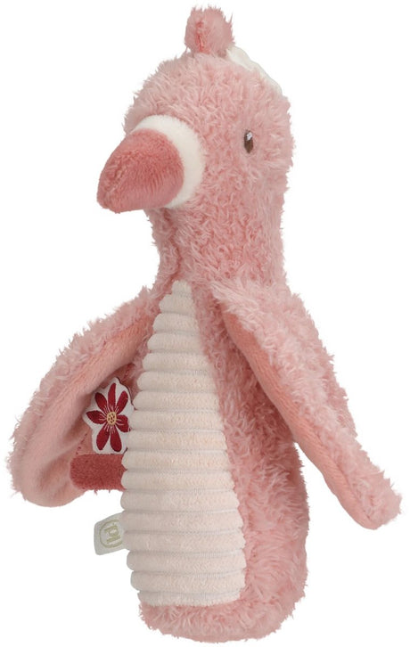 Little Dutch Safari Friends Wyciśnij grzechotkę Flaming - zabawki dla dzieci - chwytaj zabawki dla dzieci