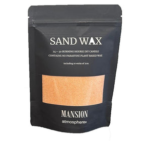 Mansion atmosfera wosk piaskowy pomarańczowy 200g worek strunowy z 10 knotami