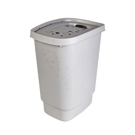 Kosz na bieliznę Rotho Flowers 55l szary