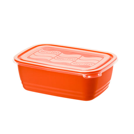 Pudełko do kuchenki mikrofalowej Rotho Eco 1,9 l, papaja, czerwona